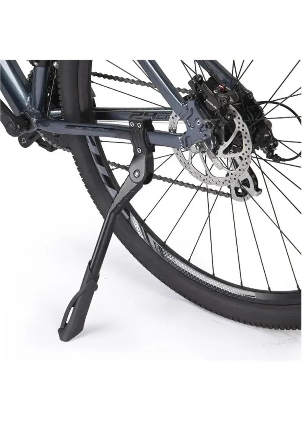 Підніжка для велосипеда, бічна підставка регульована для колес 22–29″ складна для міського трекінгового гідридного ровера No Brand (362346339)