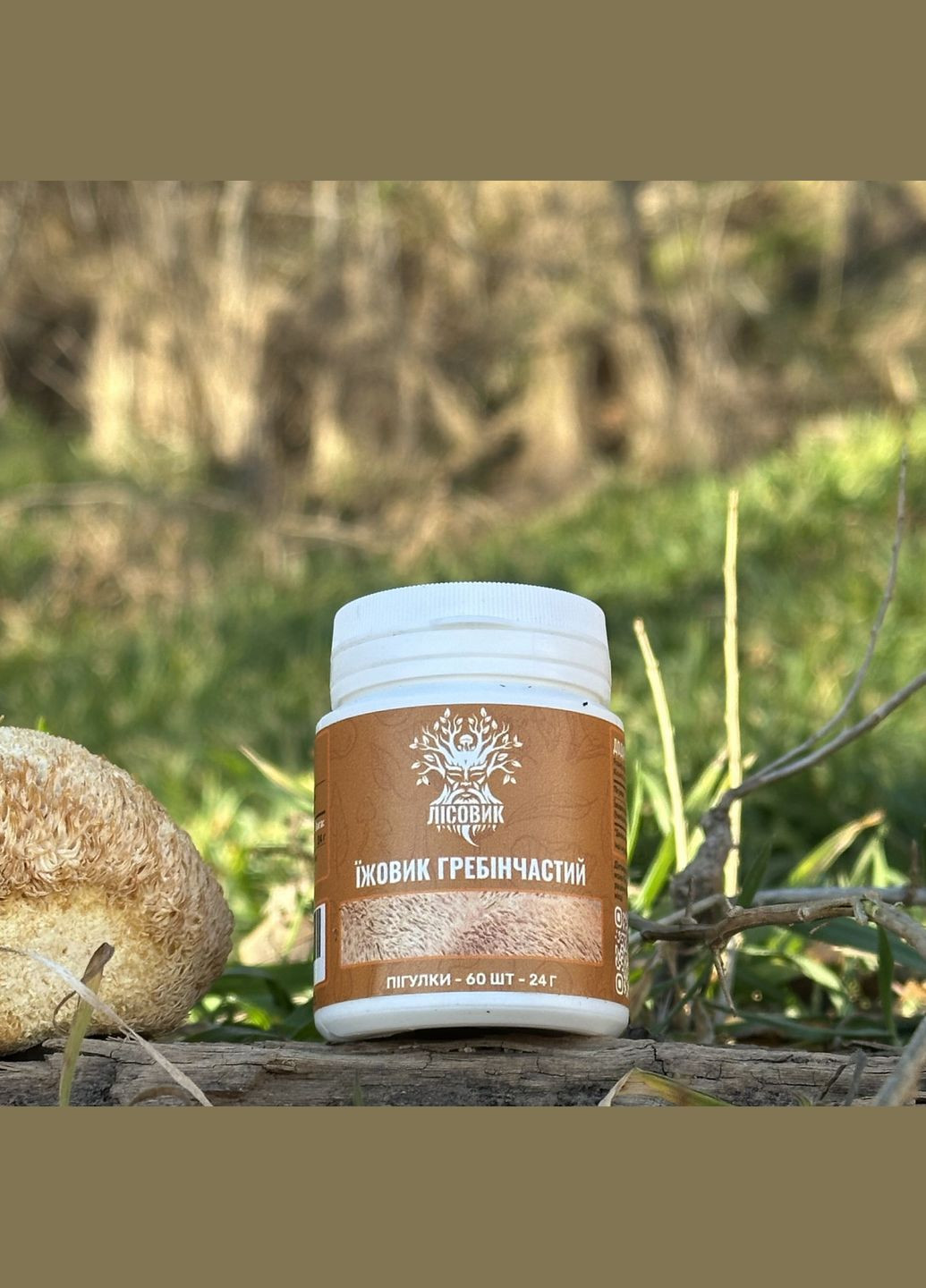 Їжовик гребінчастий у таблетках 60 шт по 0,4 г Лісовик (334292883)
