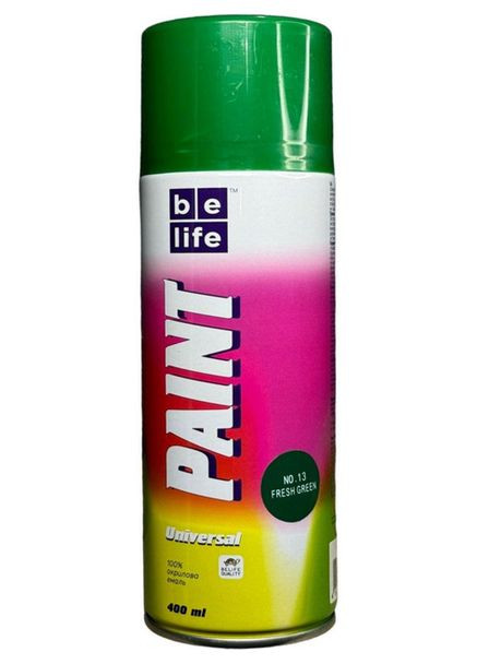 Фарба № 13 свіжо зелена 400 мл BeLife (361150426)