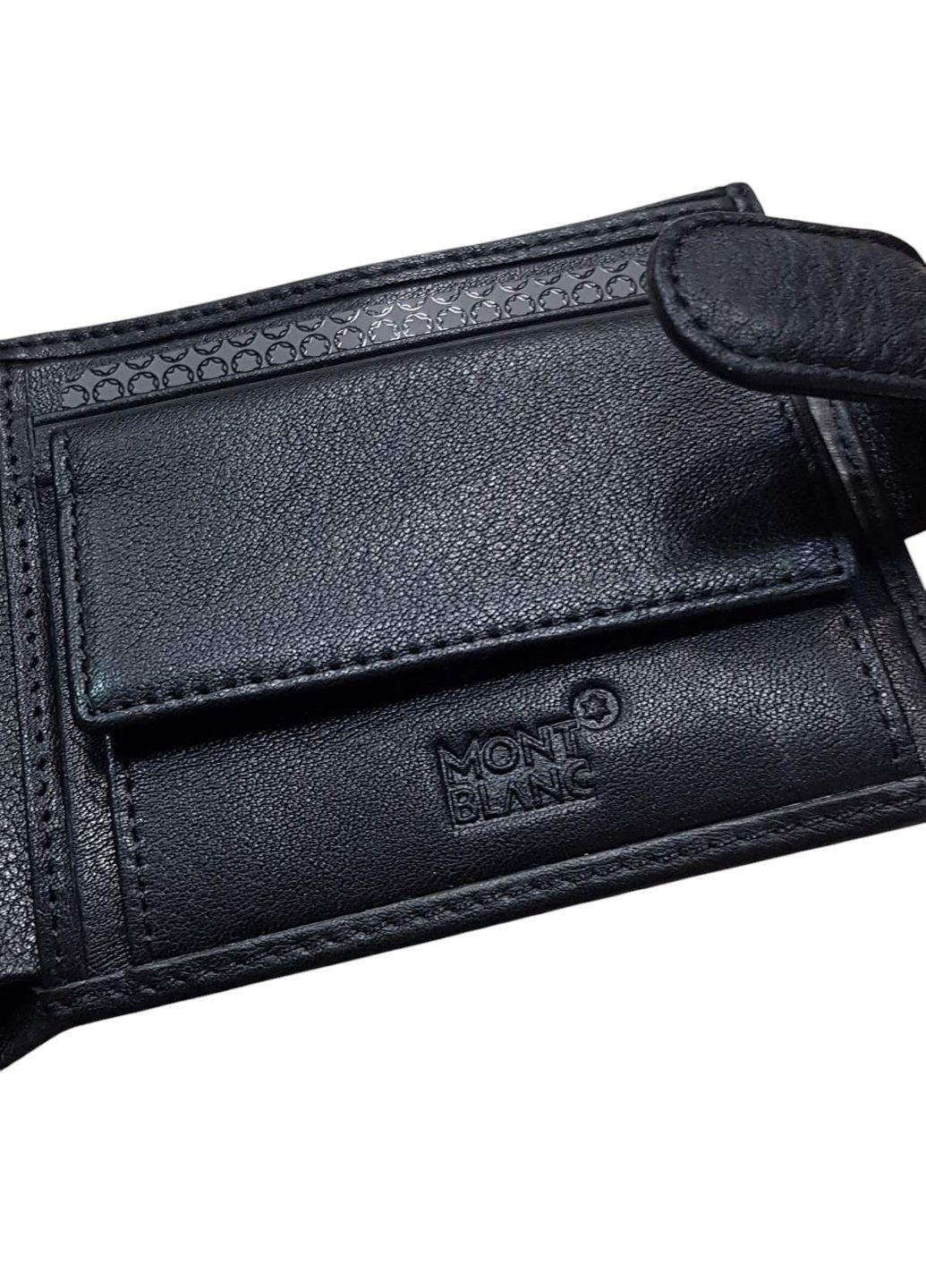 Чоловічий шкіряний гаманець з візитницею Mont Blanc (364301773)