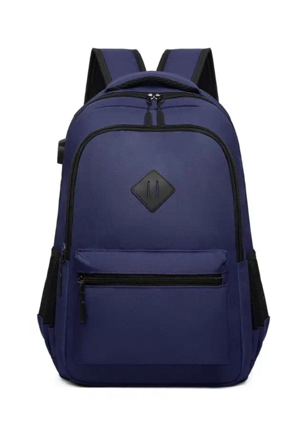 Універсальний міський чоловічий рюкзак Navy Blue Style No Brand (292015534)