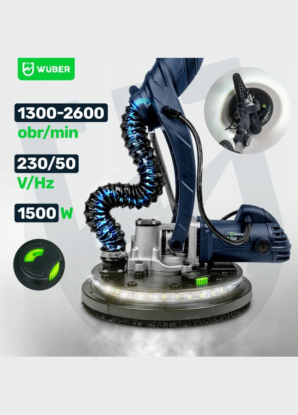 Шліфмашина для стін 1500Вт 230В (Польща) Wuber (337342153)