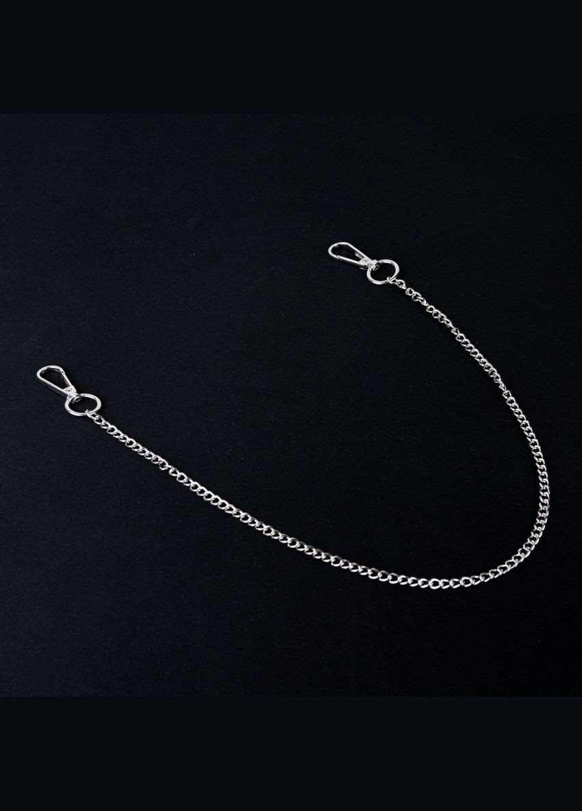 Ремень с металлической цепью серебряный 105 см No Brand (335414004)