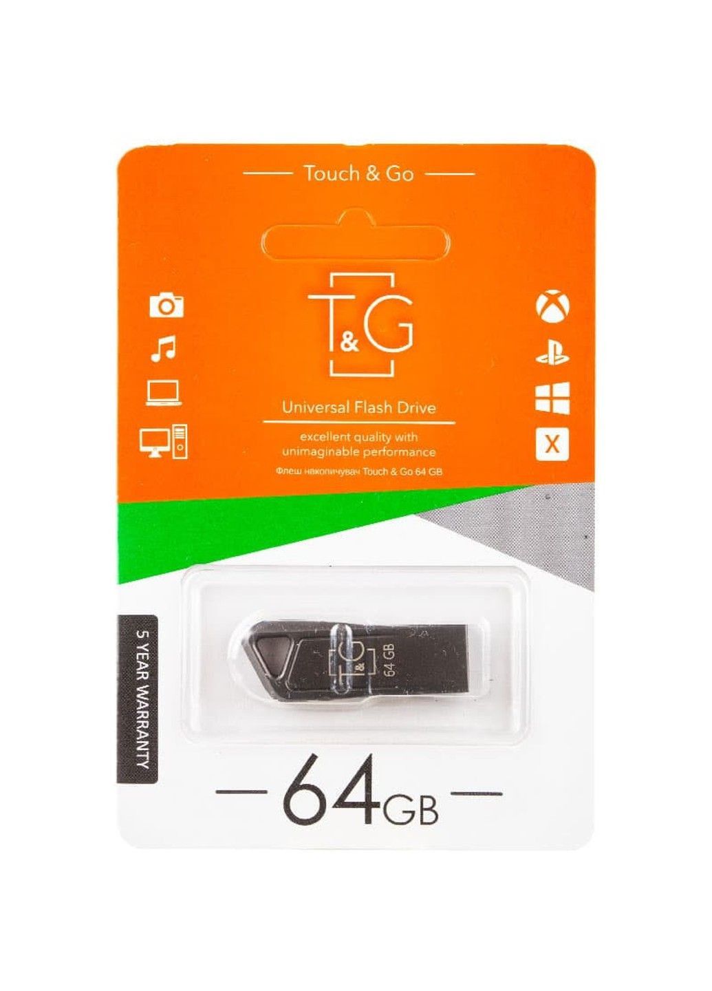 Флеш-драйв 3.0 USB Flash Drive 114 Metal Series 64GB T&G (307829999)