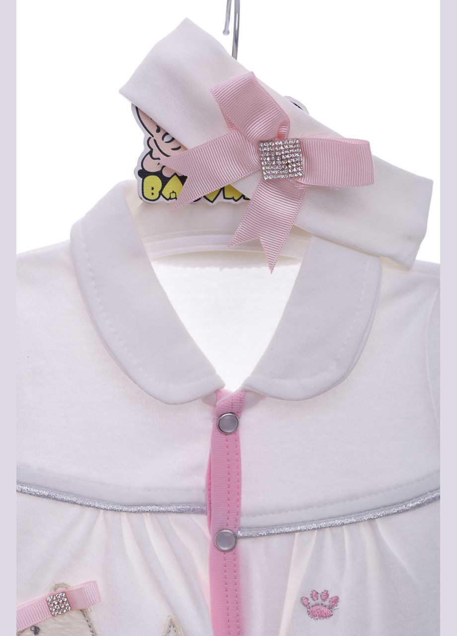 Чоловічок з пов'язкою для дівчинки трикотажний Собачка рожева 62 см (37038) BABYKROHA (297197423)