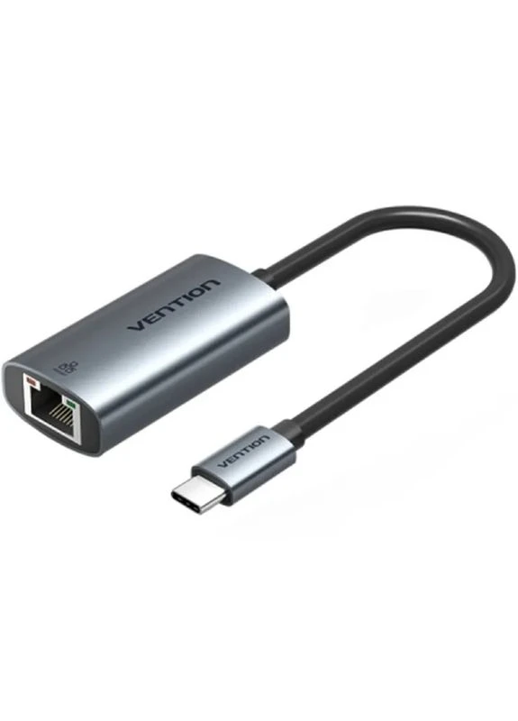 Переходник USB-C to RJ45 Ethernet 1000Mbps black (CFPHB) Vention (399292565)
