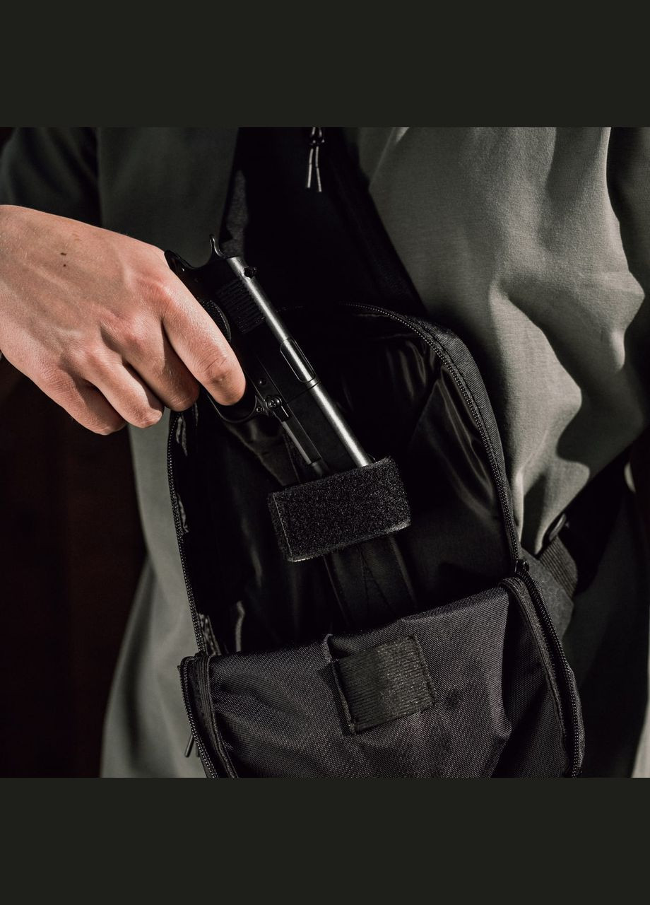 Якісна тактична сумка з кобурою, чоловіча сумка чорна з кордуру месенджер, тактичний месенджер No Brand (298566941)