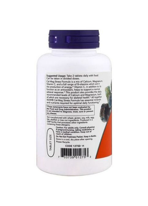 Cal-Mag Stress Formula 100 Tabs NOW-01275 Now Foods (362418704)
