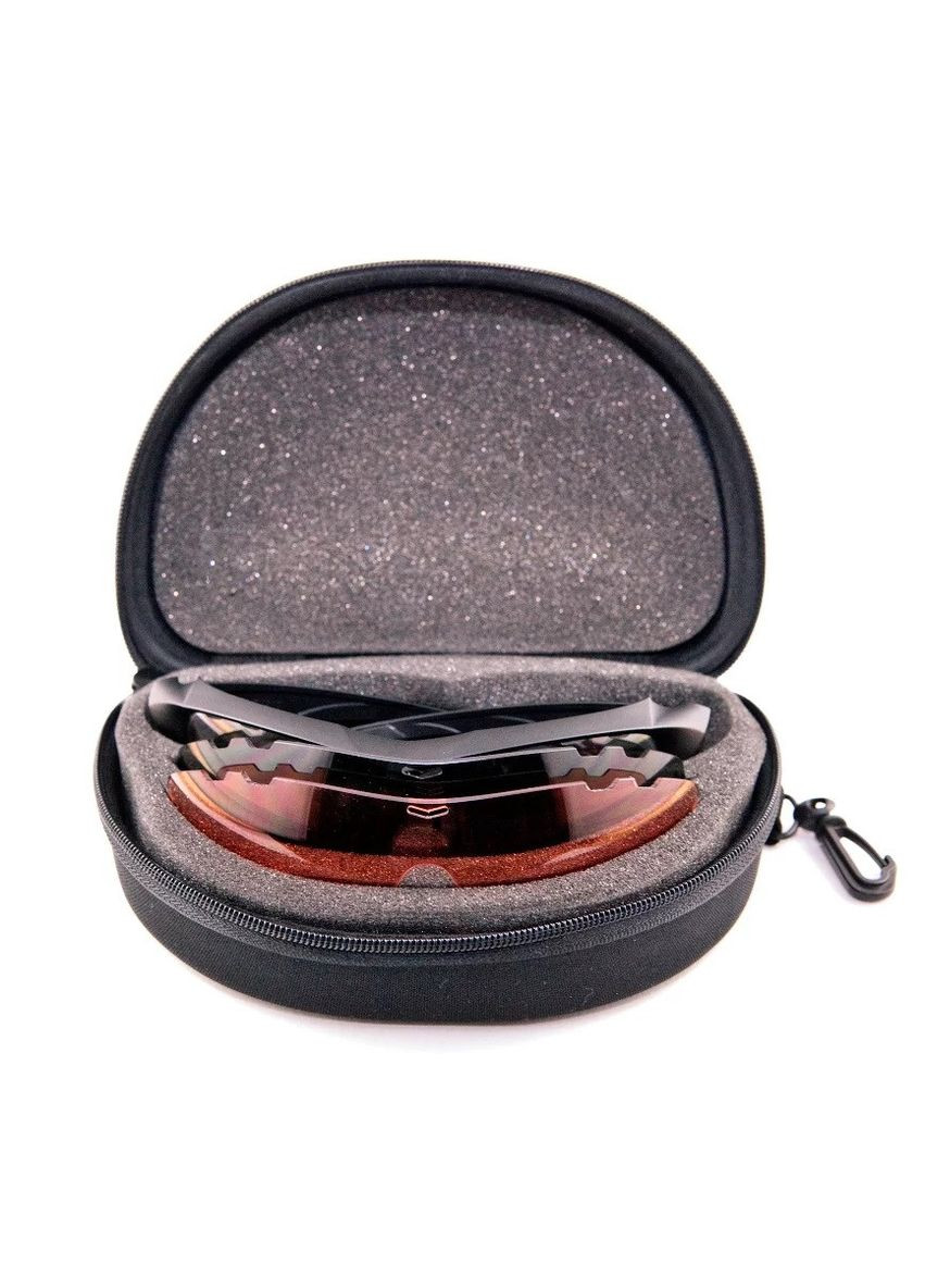 Тактические баллистические очки JAGER со сменными линзами дымчатые+прозрачные+контрастные HD Blueye Tactical (316151085)