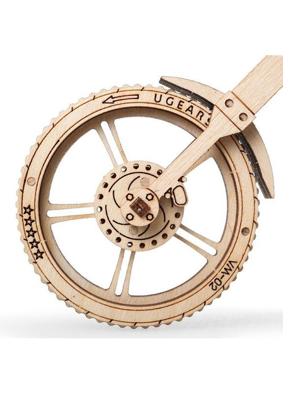 Дерев'яний механічний 3D конструктор Байк (70051) UGEARS (339781915)