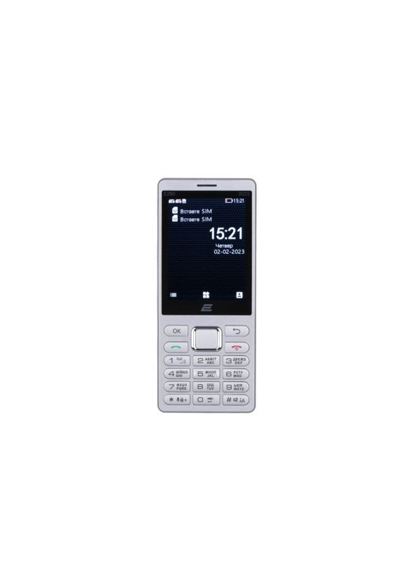 Мобильный телефон 2Е Е280 2022 серебристый 2E (280877866)