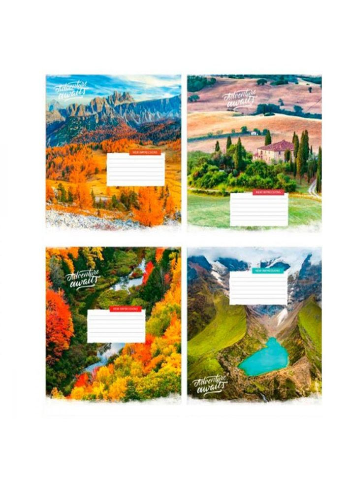 Тетрадь 18 л. ячейка "Полиграфист" / Ландшафт Фабрика Поліграфіст (342415366)