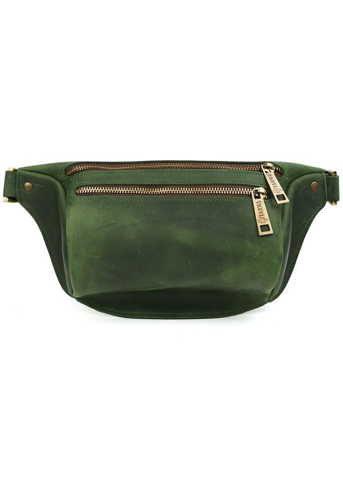 Сумка бананка в размере М RE-3105-3lx зеленая 3 отделения TARWA (368859924)