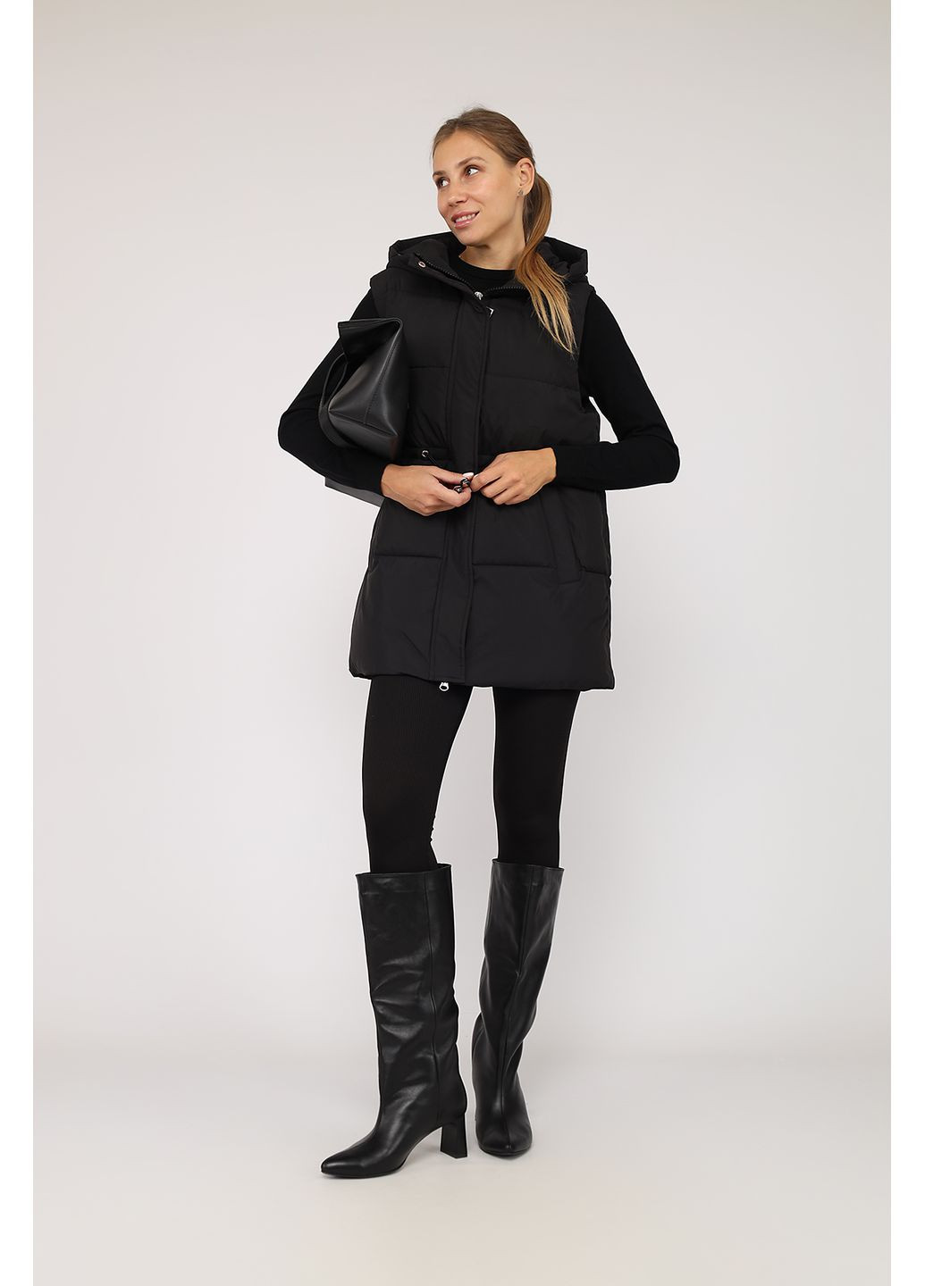 Жилет утепленный женский цвет черный ЦБ-00277854 Yuki (361497955)