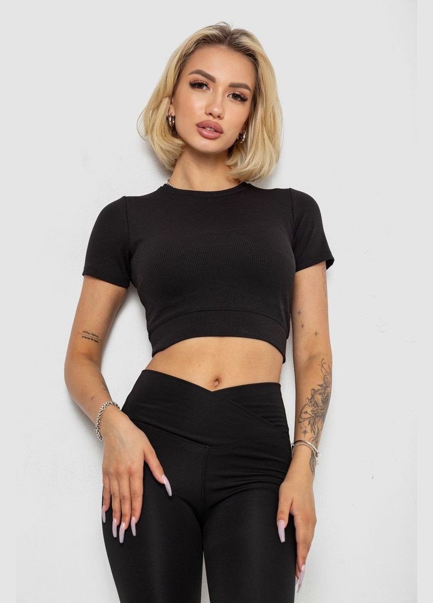 Футболка - топ женская в рубчик, 238R58210 Ager - (365073865)