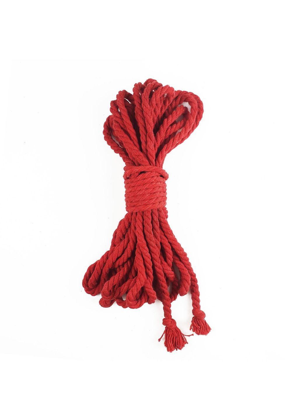 Хлопковая веревка BDSM 8 метров, 6 мм, Красная CherryLove Art of Sex (282709541)