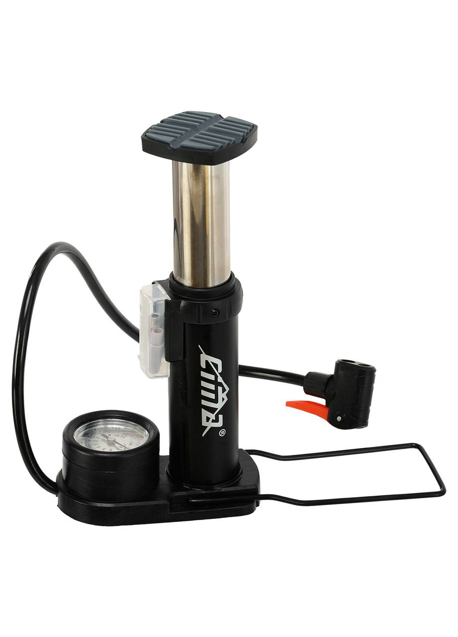 Насос ножной портативный универсальный с манометром FB-8696 (алюминий, пластик, l-17см) SP-Sport (361440050)