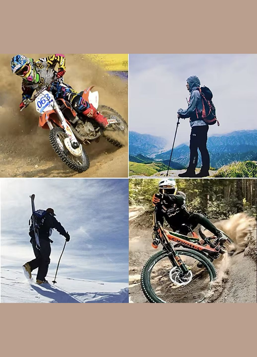 Маска очки горнолыжная защитная для экстремального спорта No Brand (326803342)