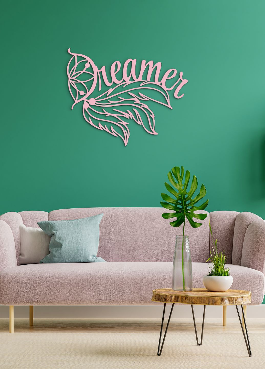 Современная картина на стену в спальню, декоративное панно из дерева "Сон", стиль лофт 40х50 см Woodyard (292114066)