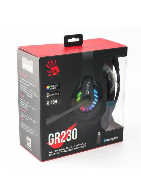 Bluetooth-гарнитура Bloody GR230 Black A4Tech (361031843)