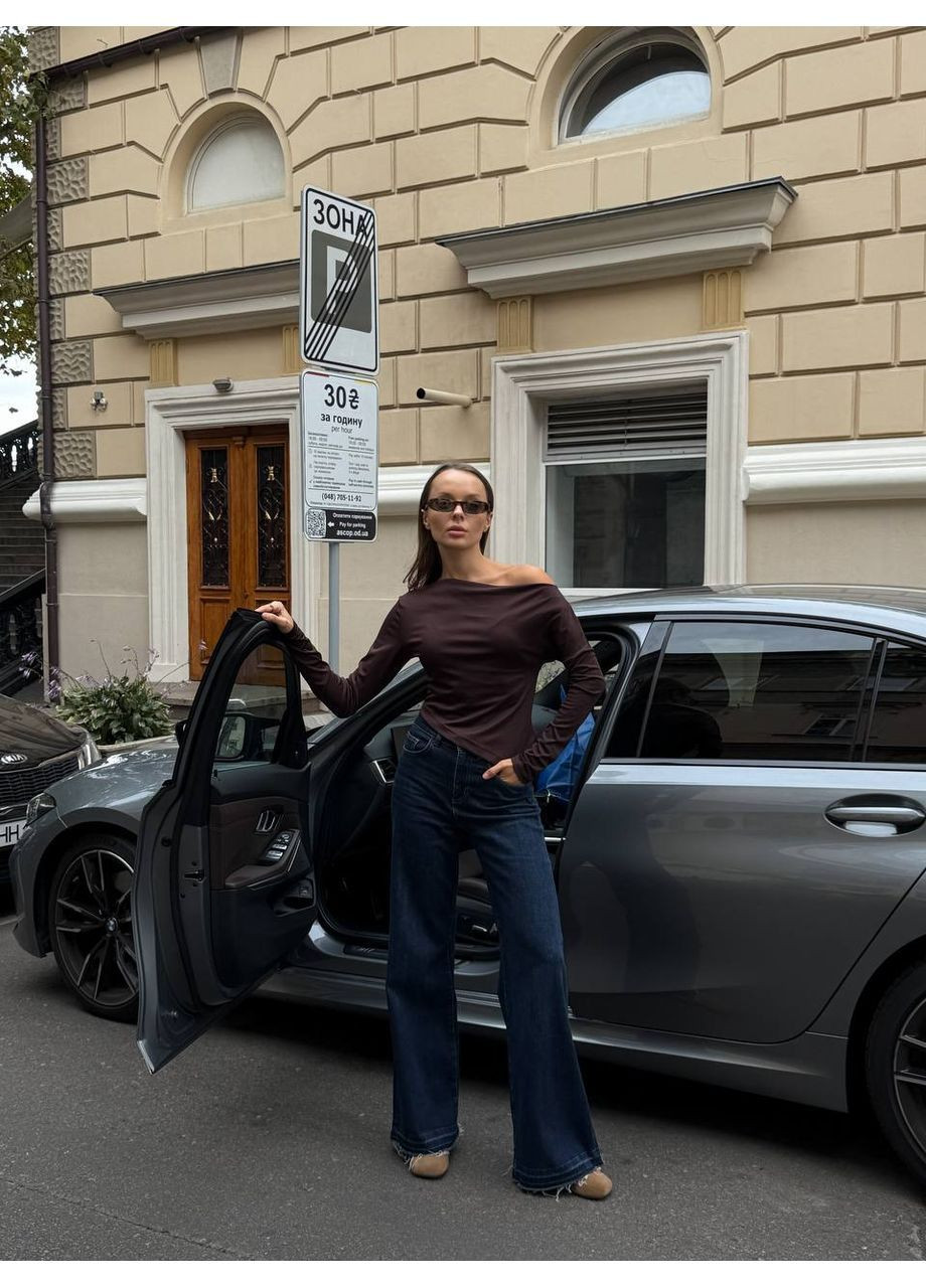 Лонгслів жіночий з відкритим плечем Style Point (368152919)