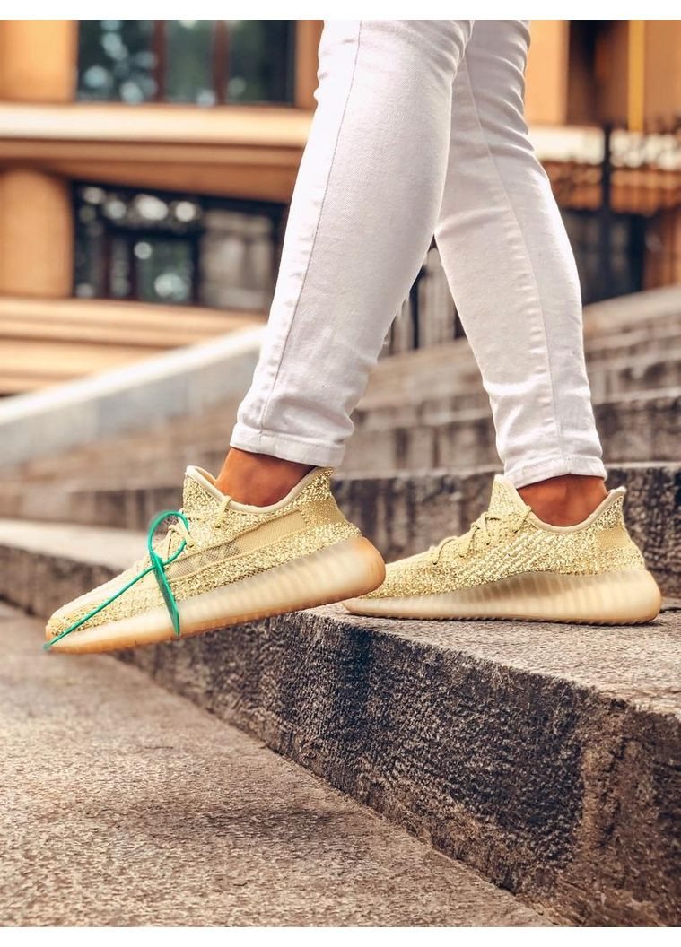Жовті Осінні кросівки чоловічі adidas yeezy boost 350 v2 antlia адідас ізі буст No Brand