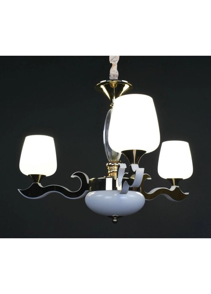 Люстра підвісна на 3 лампочки з пультом 27167 Золото 50-100х62х62 см. Sunnysky (335975563)