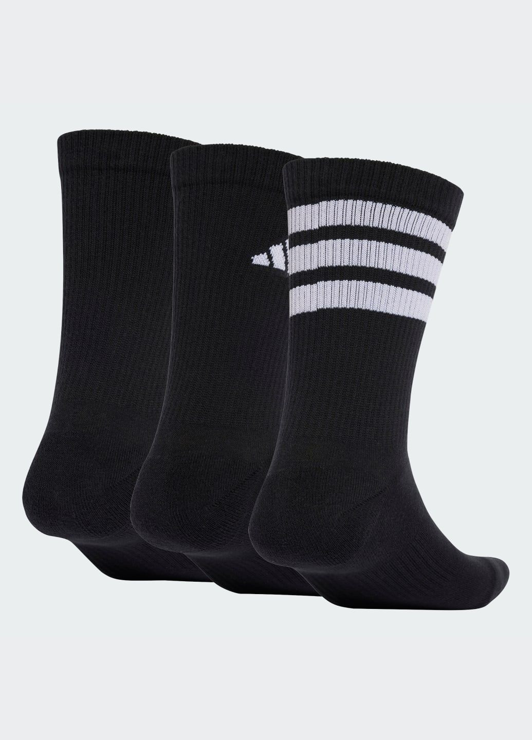 Чёрные три пары носков logo adidas логотипы (317367986)