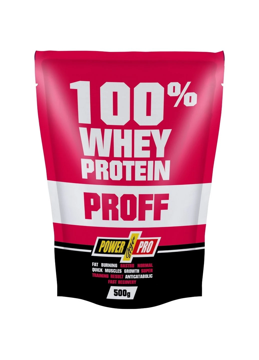 Протеїн 100% Whey Protein Proff, 500 грам Полуниця Power Pro (294929786)