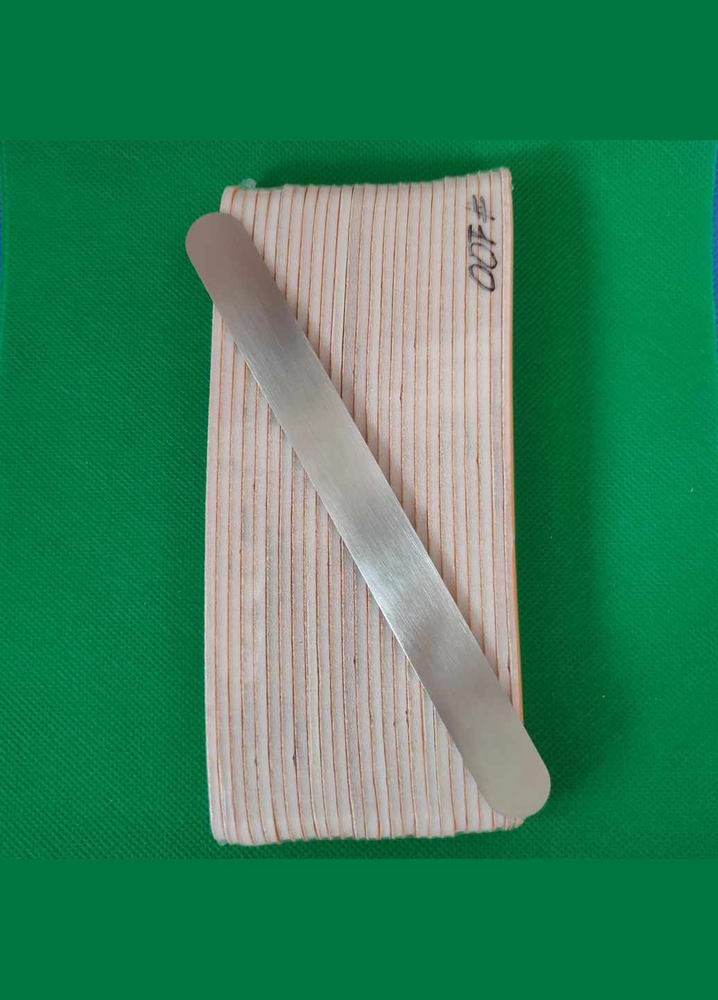 Набор сменных прямых файлов на толстой пене с металлической основой 18*1,8 см, 100 Грит 25 штук Мир Леди Пряма (319839549)