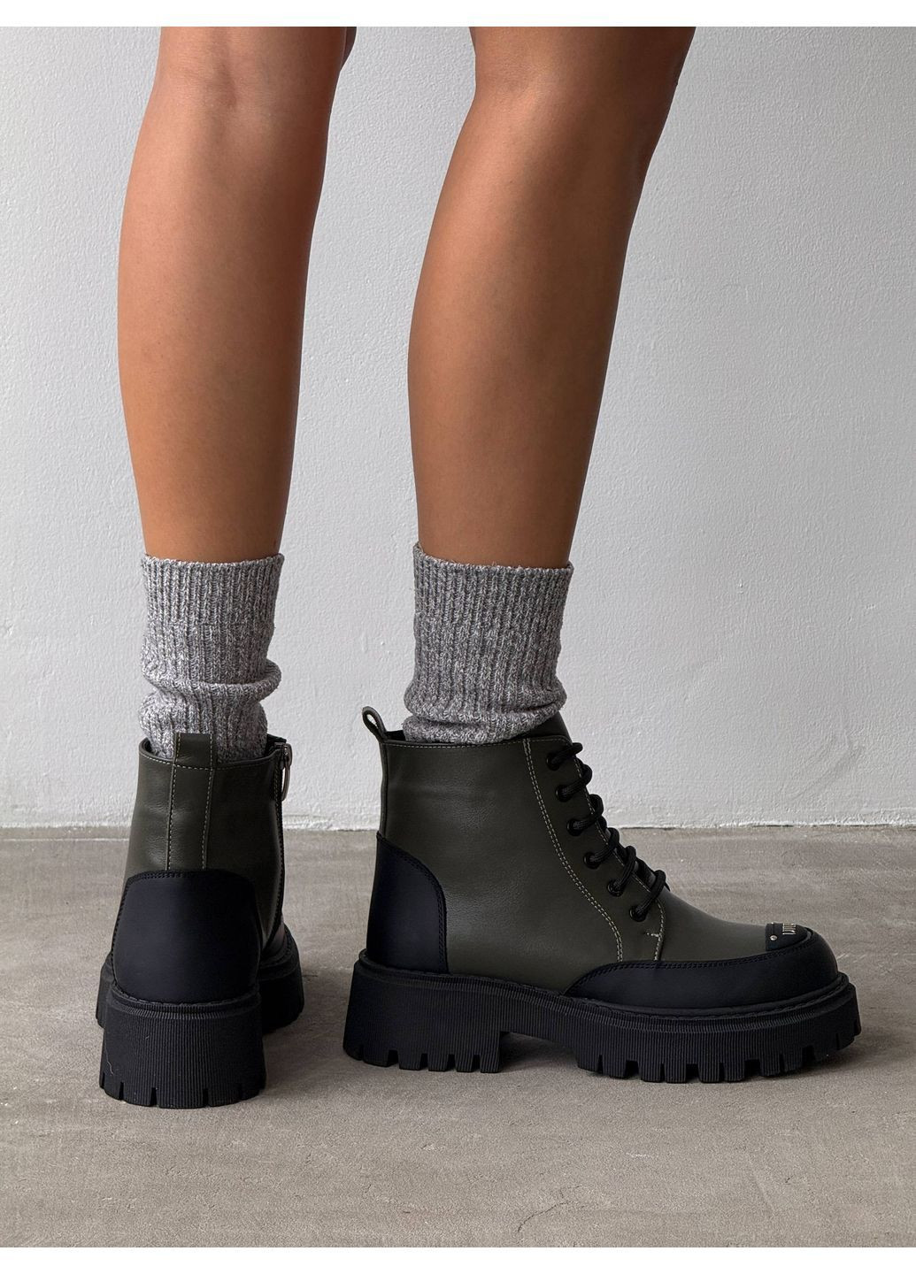 зимние ботинки "khaki storm" No Brand