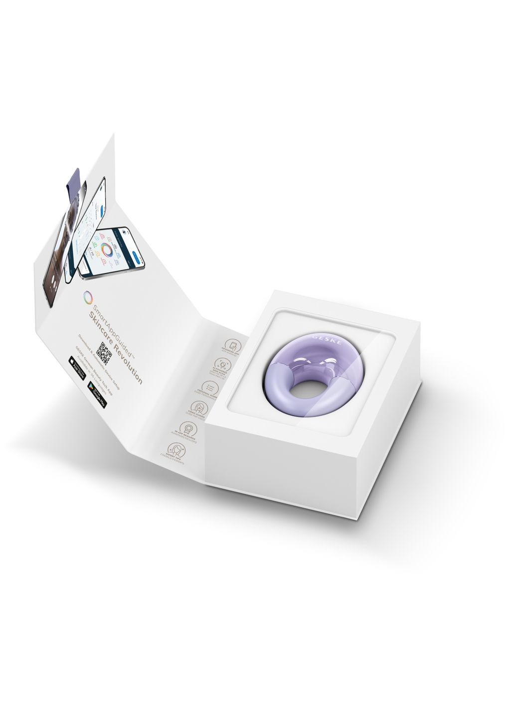 Масажер для очей Cool&Warm Eye Massager 7в1 purple GESKE (341526269)