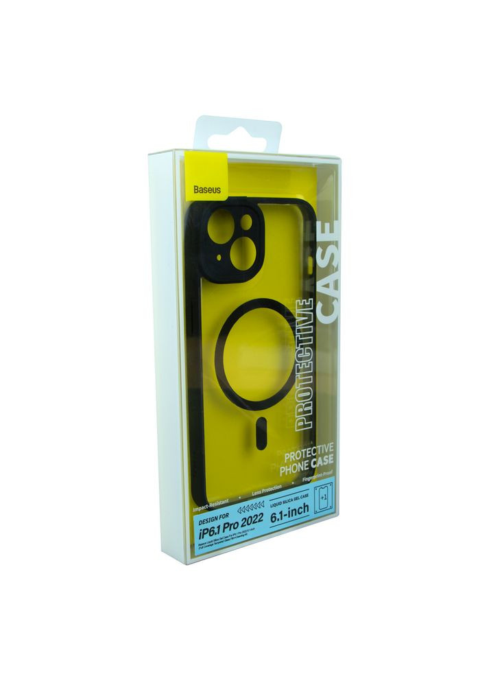 Чохол Frame Series Magnetic Case+Glass 0.22mm для iPhone 14 ARJT020001 Black Baseus Apple iPhone 14 2022 (335874425)