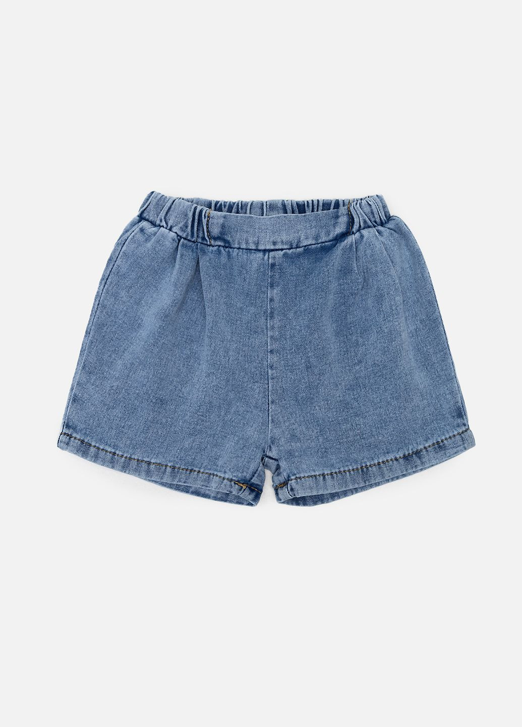 Желтый летний костюм с джинсовыми шортами для девочки цвет желтый cb-00249273 Iggy