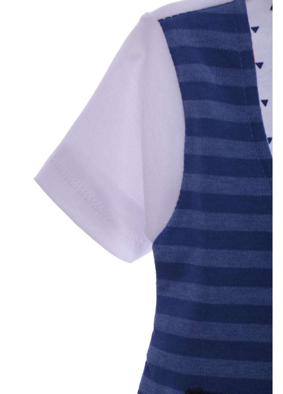 Песочник для мальчика трикотажный с жилеткой синий 74 см (37814) BABYKROHA (297199519)