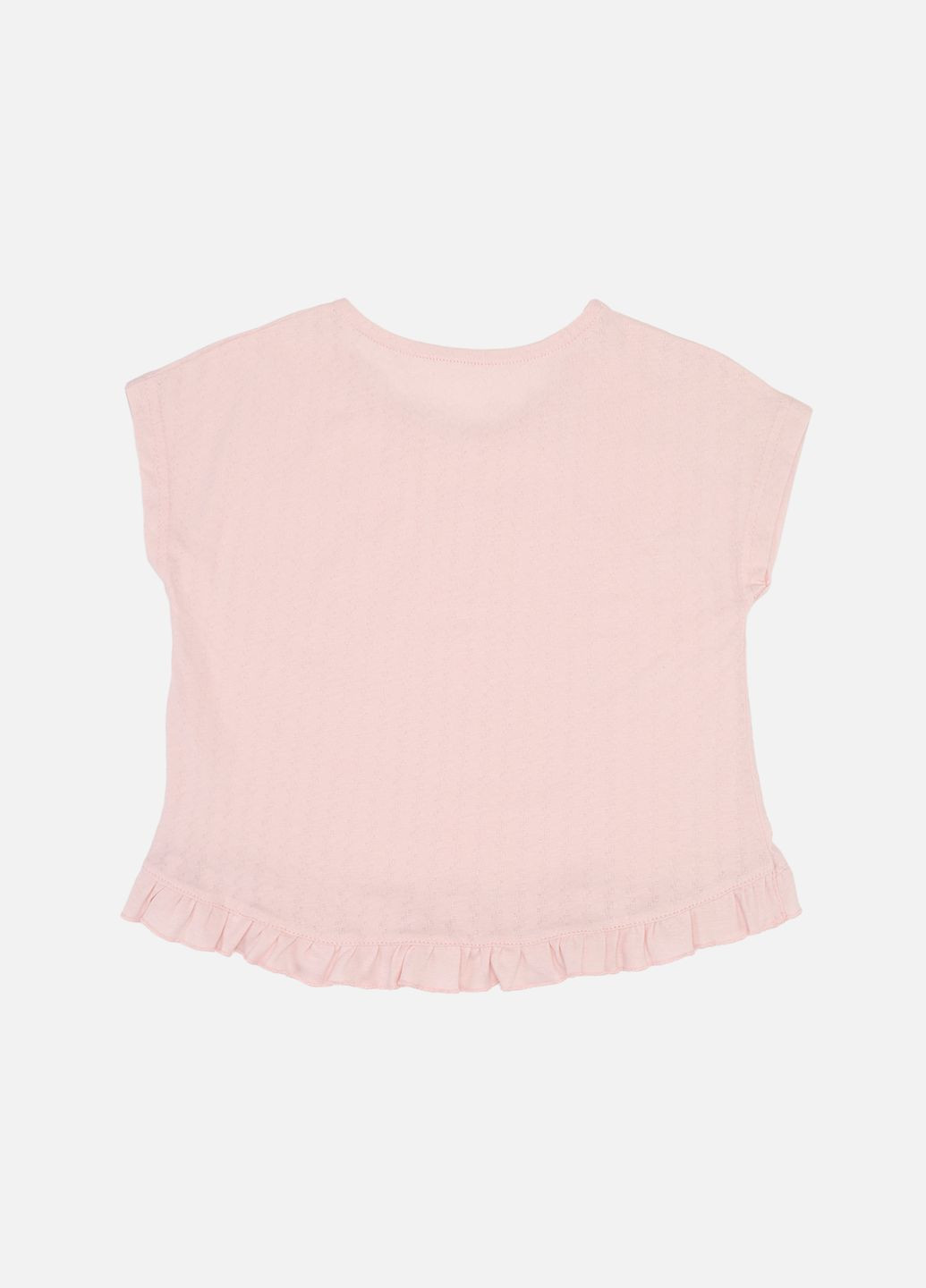 Светло-розовая пижама с шортами для девочки цвет пудровый цб-00276623 Бома