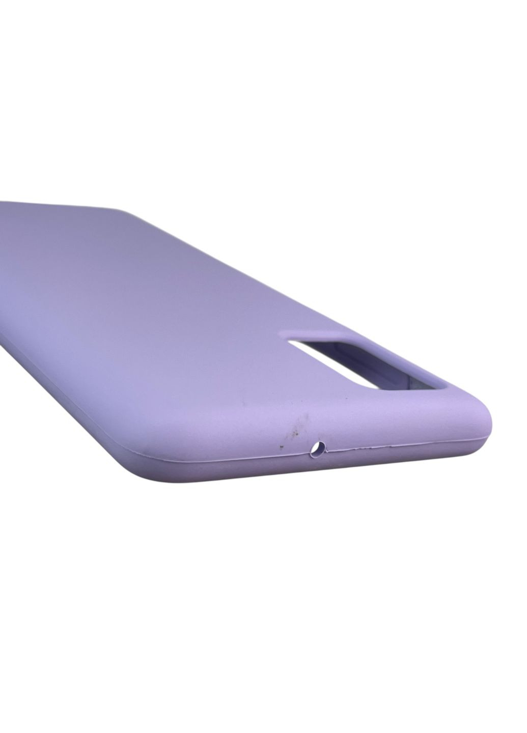 Чехол для Galaxy A51 (SM-A515F) силиконовый с микрофиброй нескользящий на самсунг а51 сиреневый Samsung (366385654)