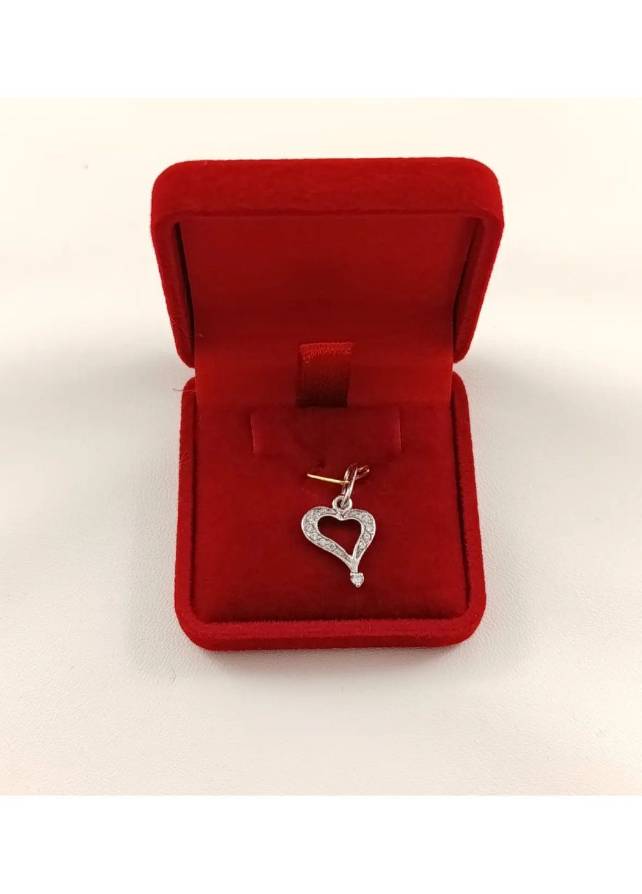Золота підвіска "Сердечко" з цирконієм 585 проба 3102892 Shatlen Підвіска (369162231)