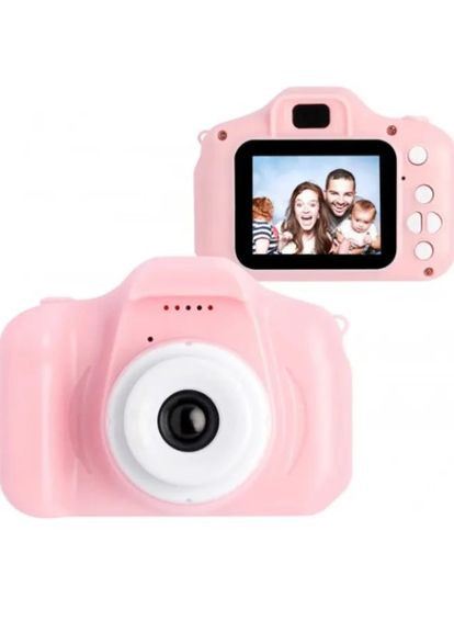 Дитячий цифровий фотоапарат X200 children camera MS рожевий (1756374512) No Brand (329694903)