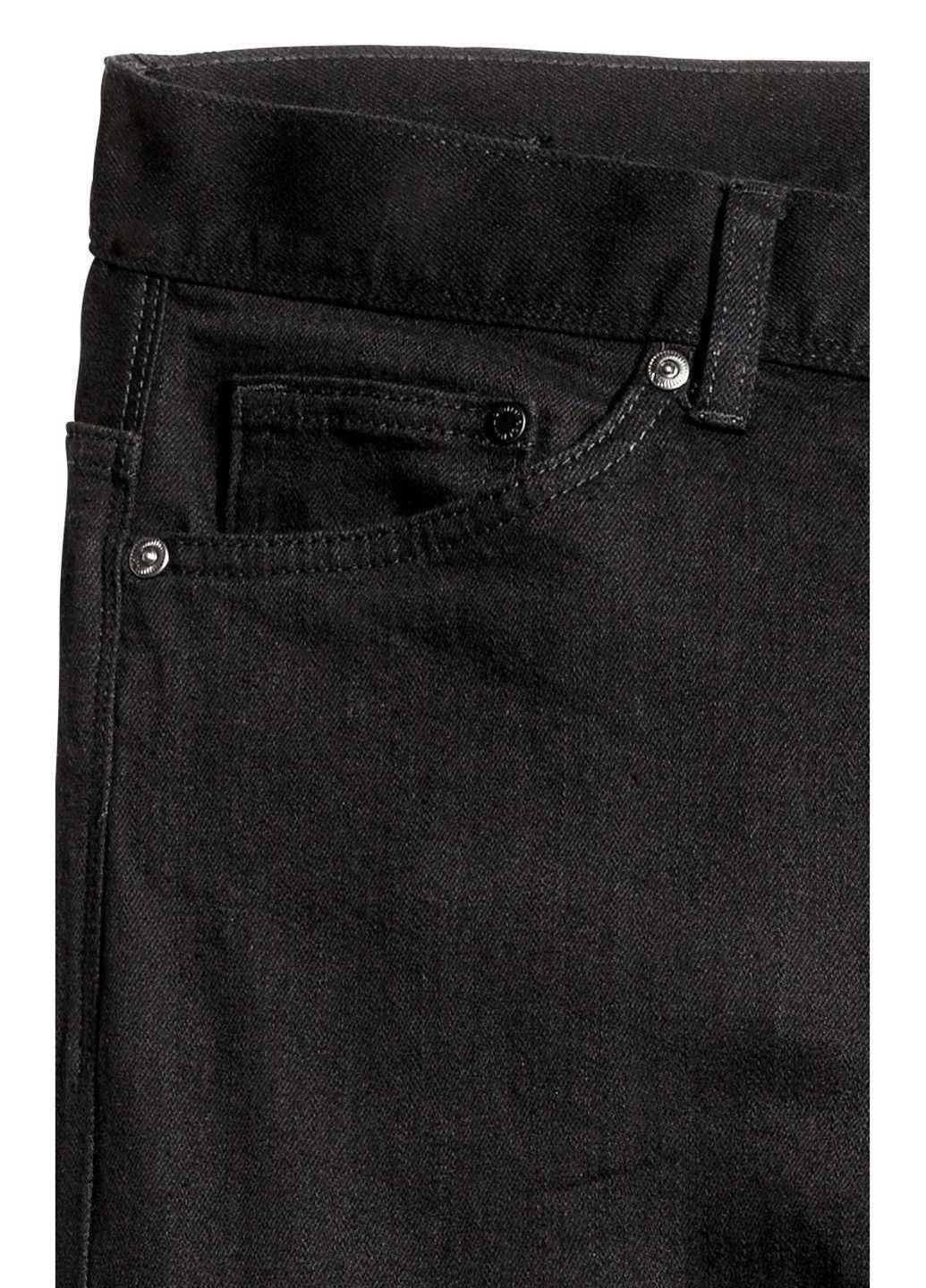 Черные демисезонные джинсы H&M