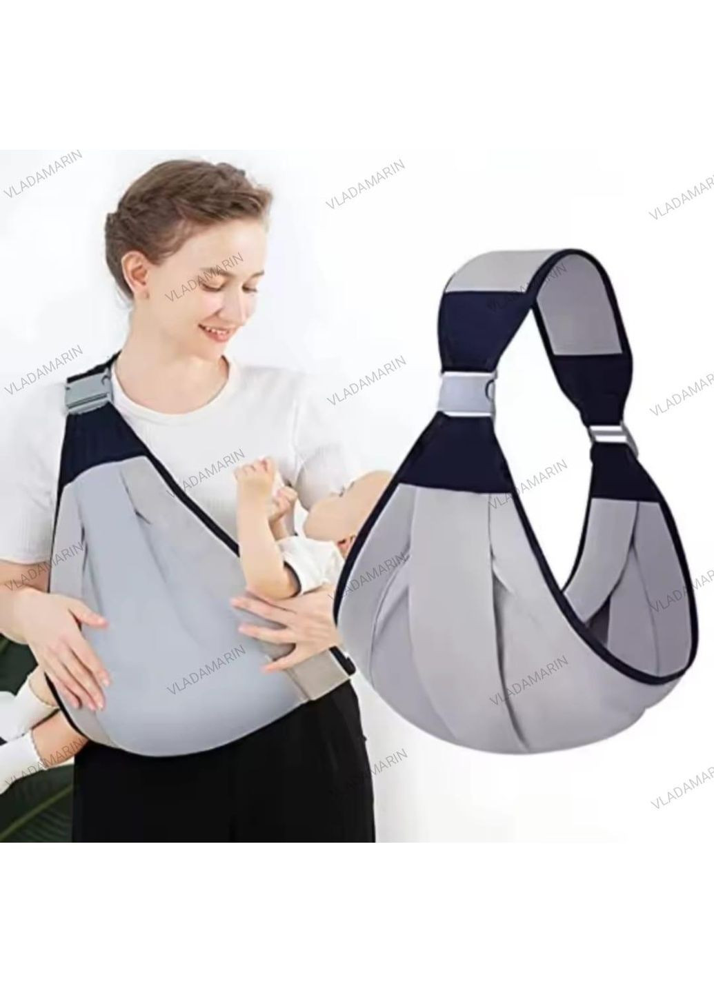 Слінг-переноска для дітей,сумка для перенесення дітей,кенгуру,рожева No Brand (372512029)