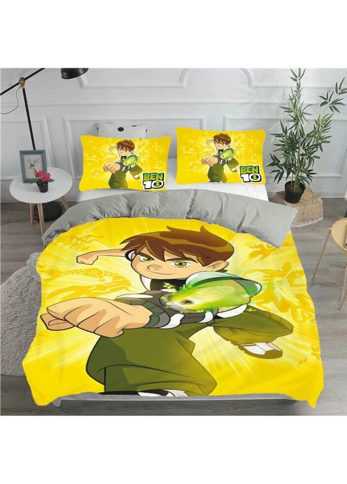 Постільна білизна із плюш-велюру BEN 10 Інопланетна сила 2980 13518 215150 см FlexDress (336327456)