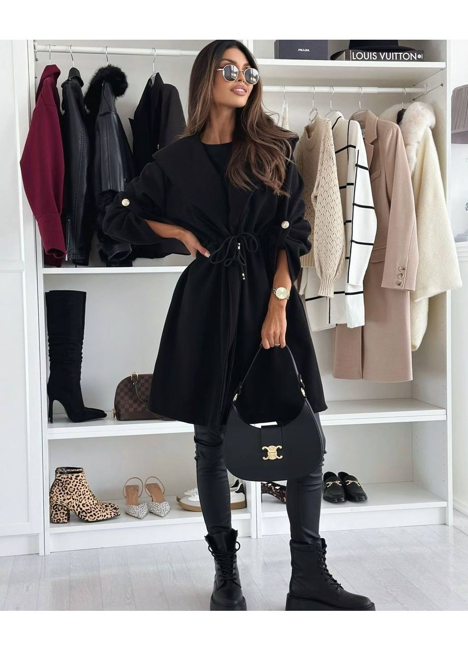 Черный демисезонный кардиган Fashion