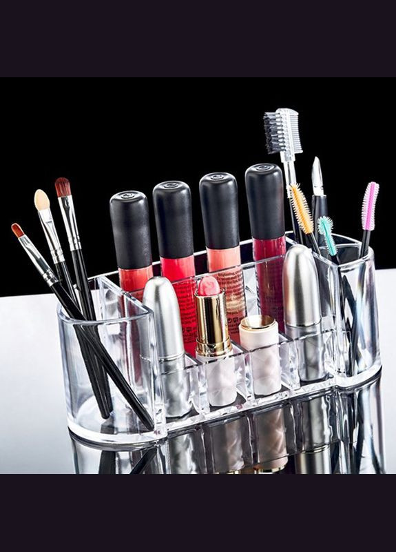 Органайзер для кистей Diamond овальный прозрачный BoxUp FT-024 (323221577)