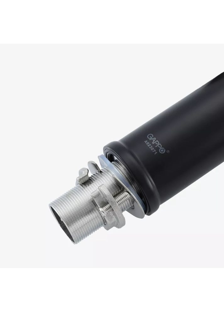 G4098-26 кухня одноваж. вис. вилив нерж. сталь гайка Ø35 (чорний) {8/1} GAPPO (371881930)