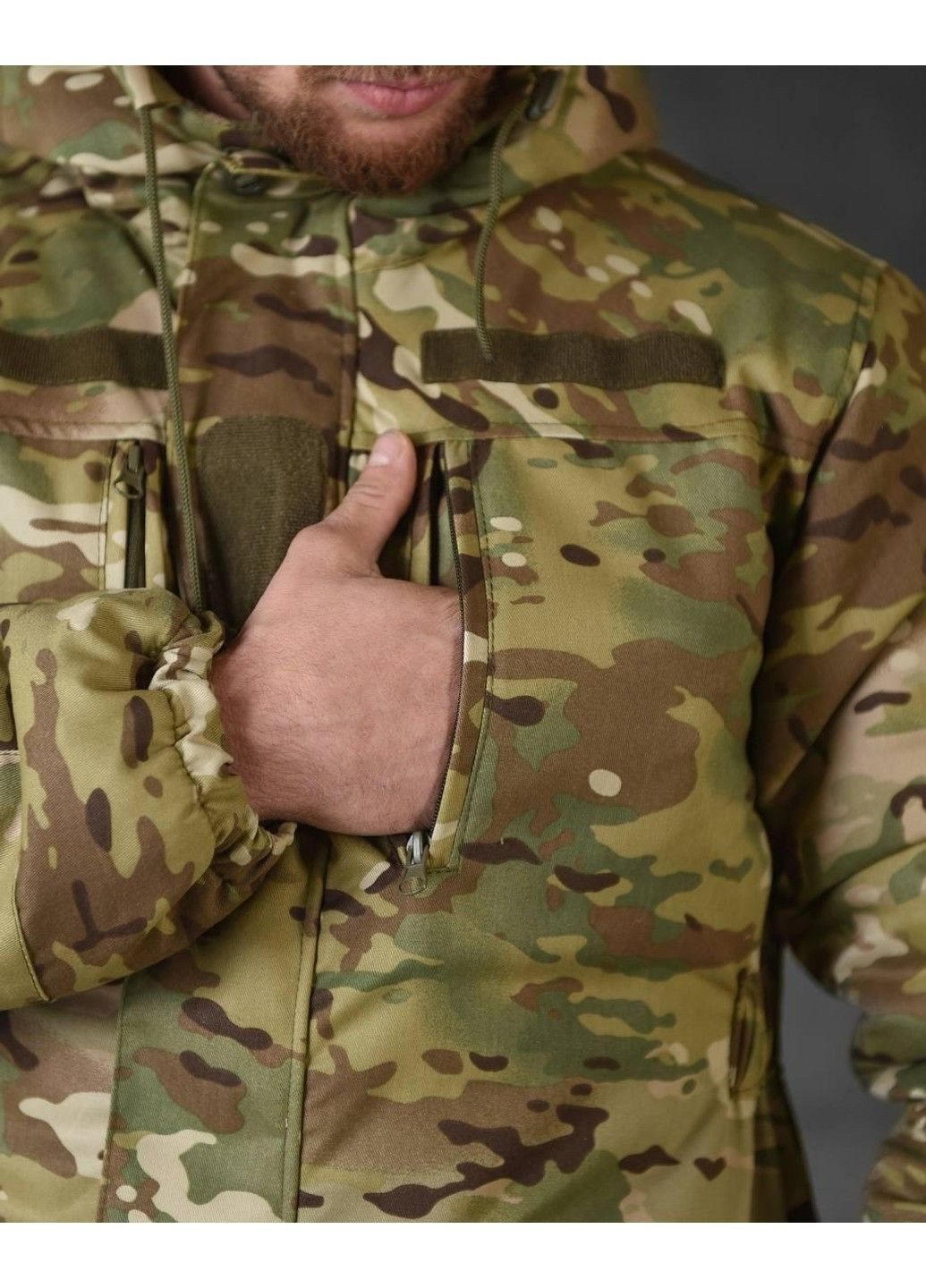 Зимний мужской костюм Горка (куртка и штаны) ВТ0542 (K7-00) Мультикам S No Brand