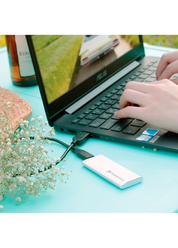 Зовнішній SSD накопичувач 1TB USB 3.1 Gen 2 Type-C ESD260C (TS1TESD260C) Transcend (333144162)