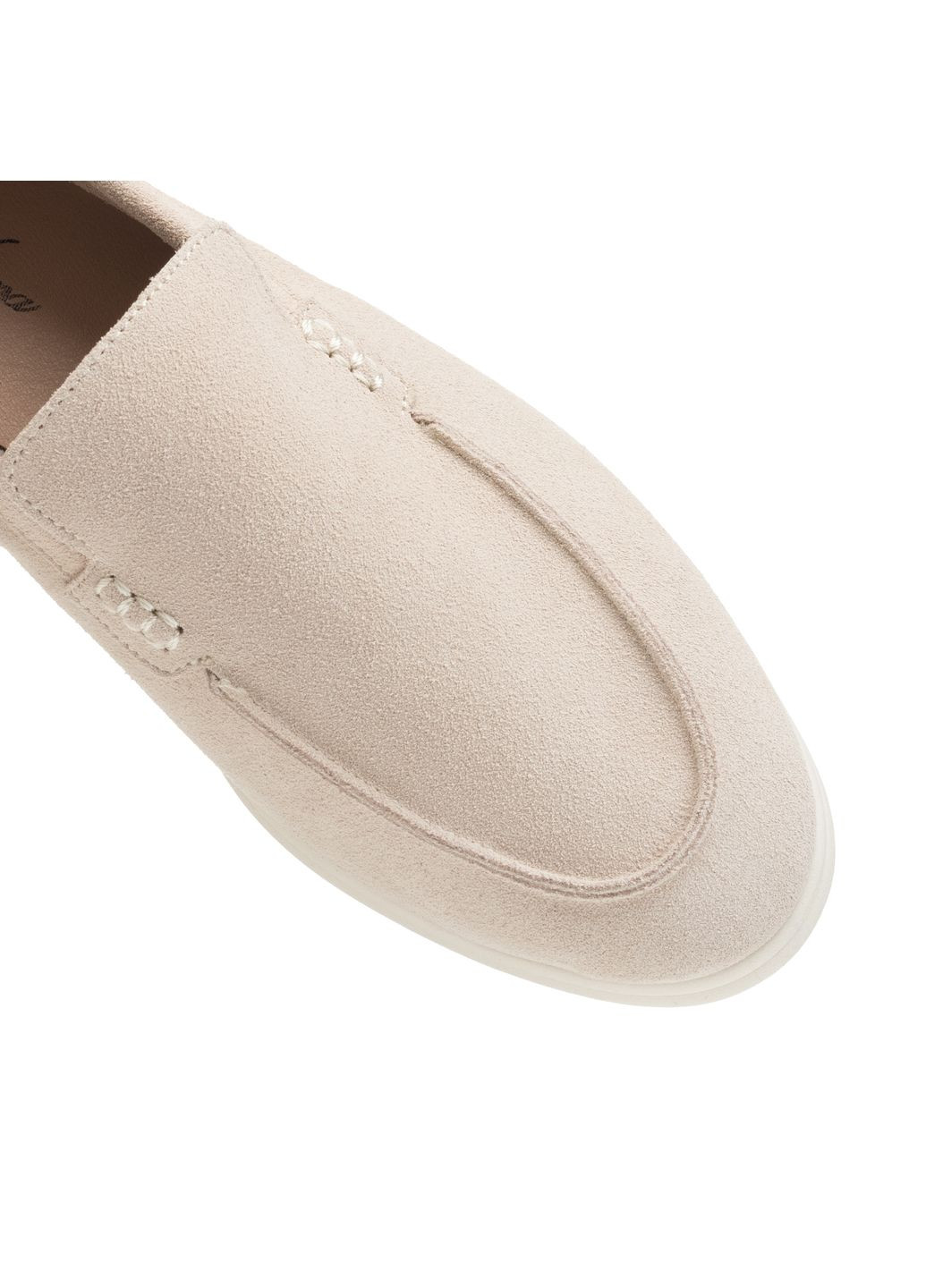 No Brand Жіночі Лофери (1109ТZА) бежевий з натуральна замша, — (334293669)