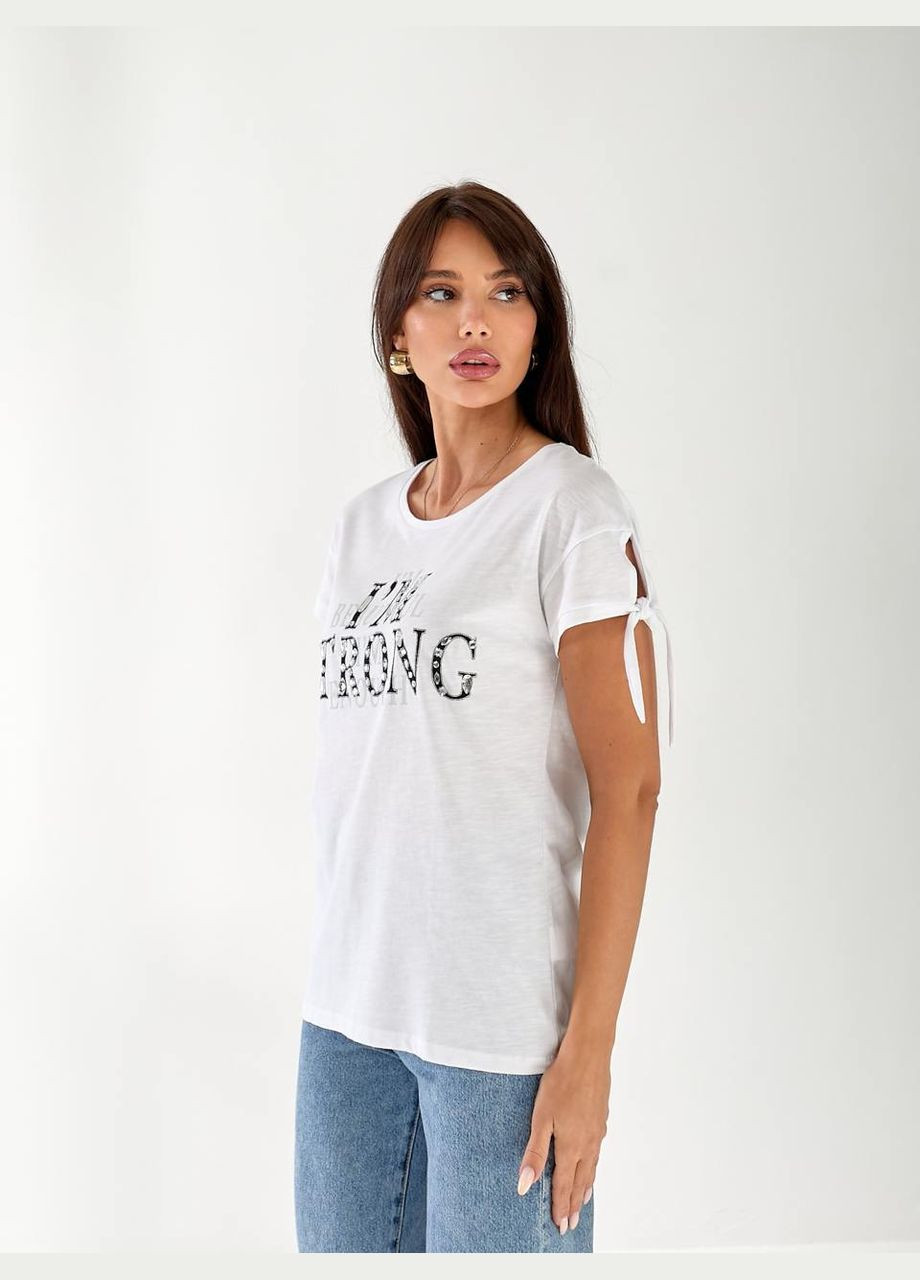 Жіноча футболка з написом Fashion - (336214715)