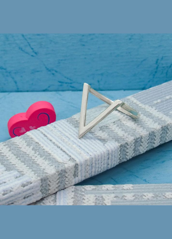 Срібна каблучка "V - образна" 19 No Brand (350667262)